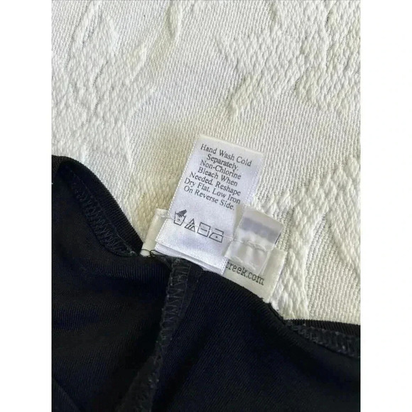 Vintage Pineapple Print Coldwater Creek black stretch Maxi Dress USA Made Sz M - Picture 6 of 9